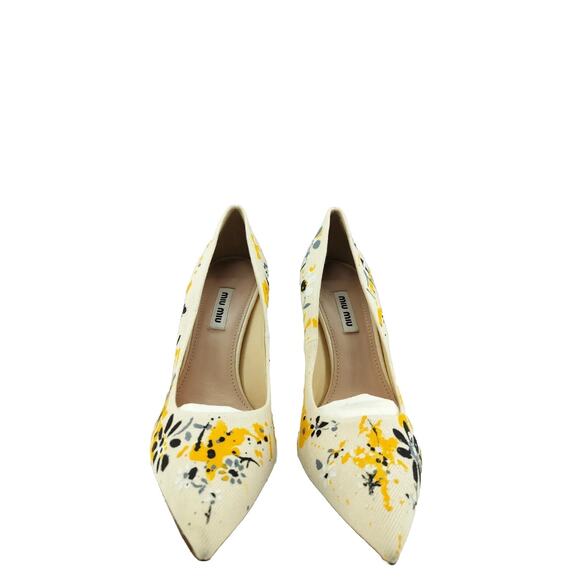 Miu Miu, Classic Pump Heels Shoes, Size 7.5, Multicolor - Picture 8 of 11